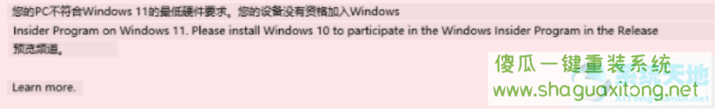 不符合要求的老电脑升级Beta和Dev版本的Win11系统的方法-图示2